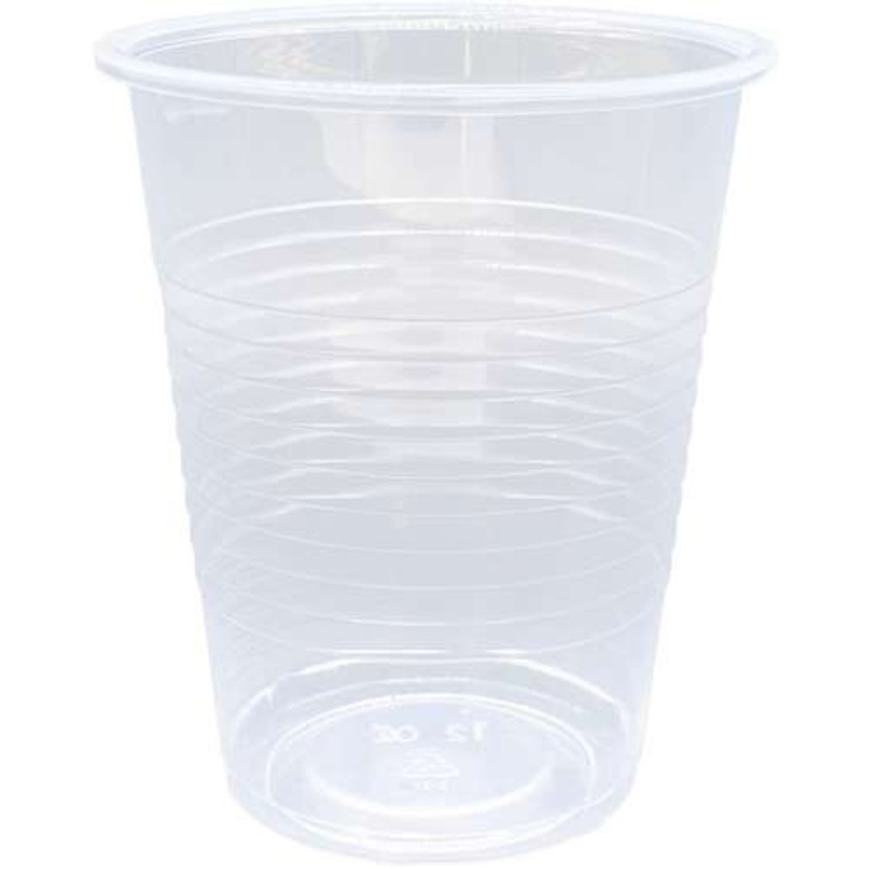 Plastic Cups – 12 oz, Translucent, Cold Beverages