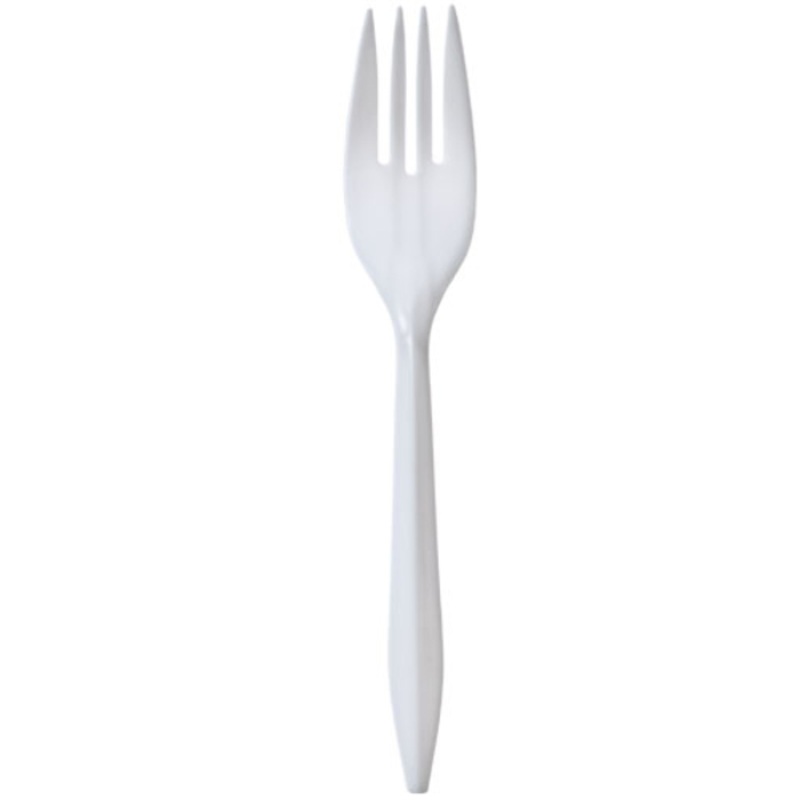 Plastic Forks – White, Medium Weight, 1000-Pack