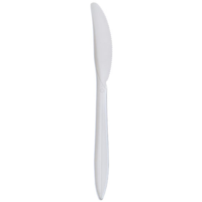 Plastic Knives – White, Medium Weight, 1000-Pack