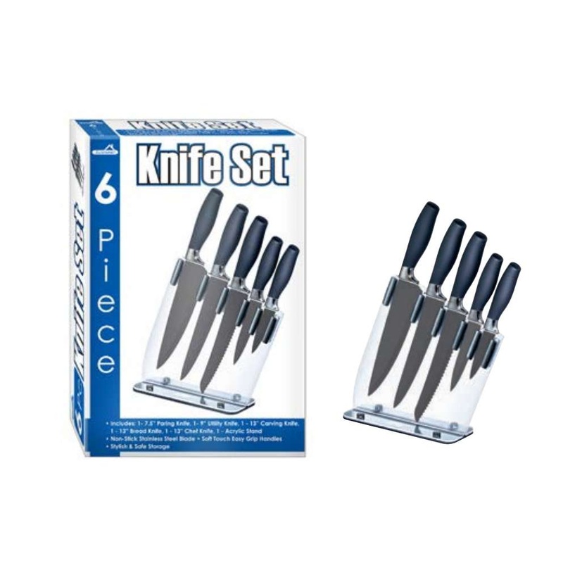 Stainless Steel Knife Set – 6pc