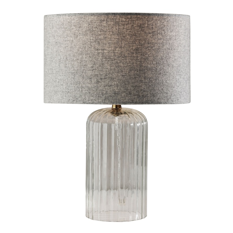 Carrie Ribbed Glass Table Lamp