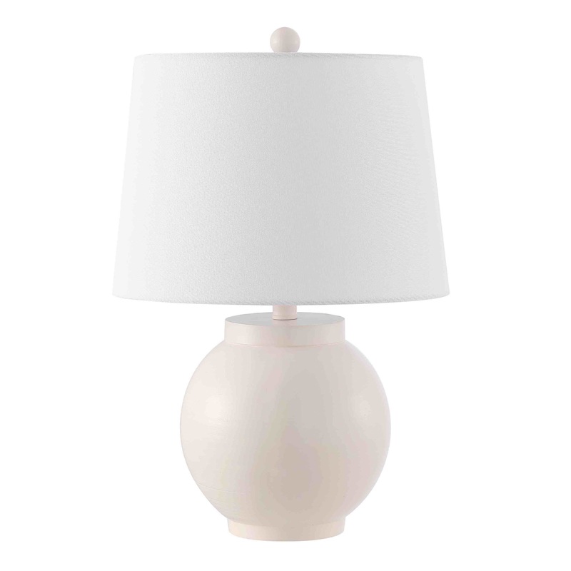 Lemeni Round Cream Table Lamp