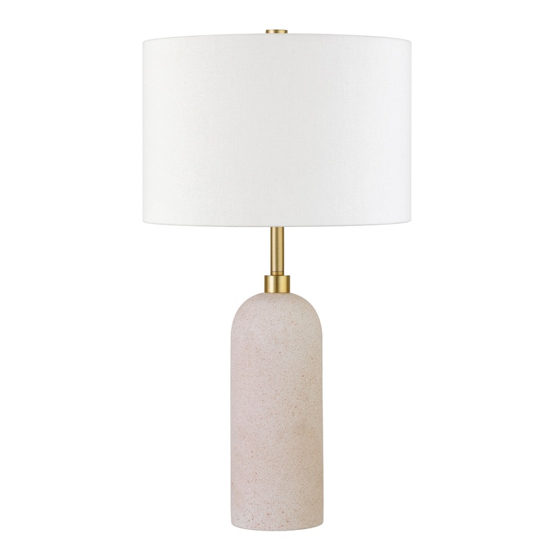 Luna Warm Sand Ceramic Table Lamp