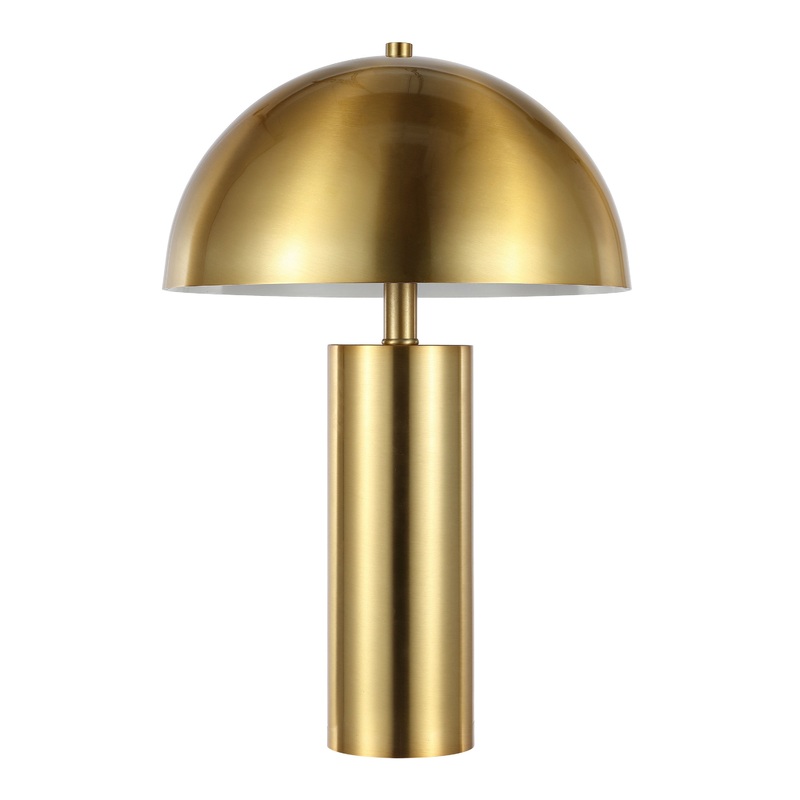Toby Gold Metal Dome Column Table Lamp