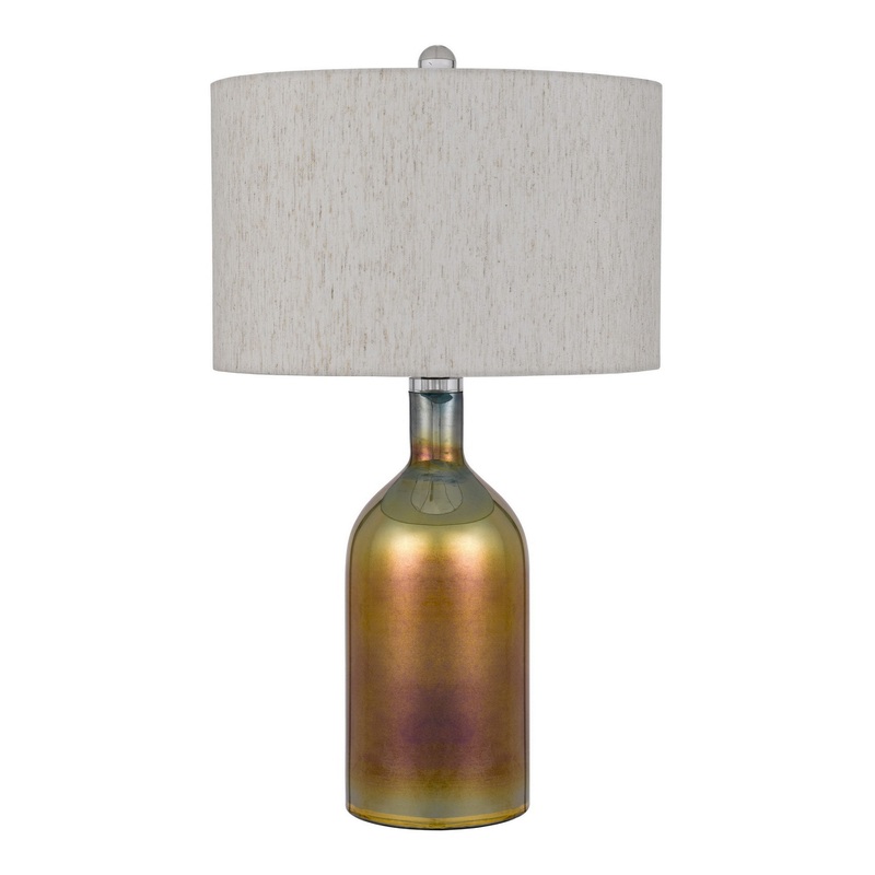 York Patina Glass Table Lamp
