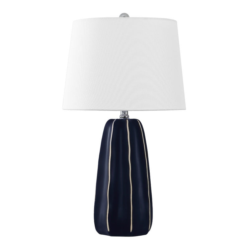 Birchin Navy Ceramic Table Lamp