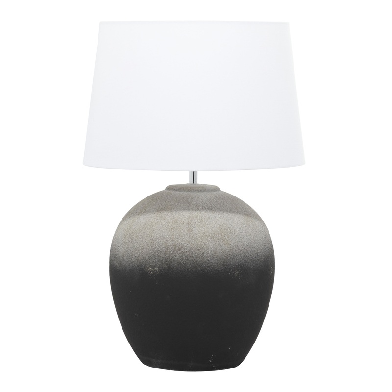 Black Ombre Ceramic Modern Table Lamp