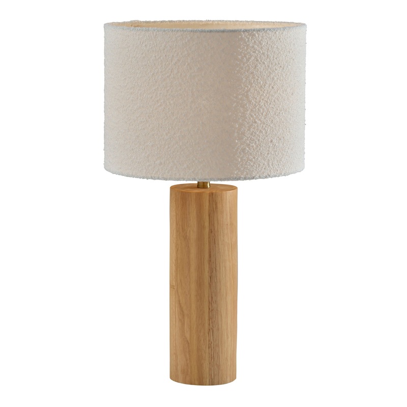 Brandon Natural Wood Pillar Table Lamp