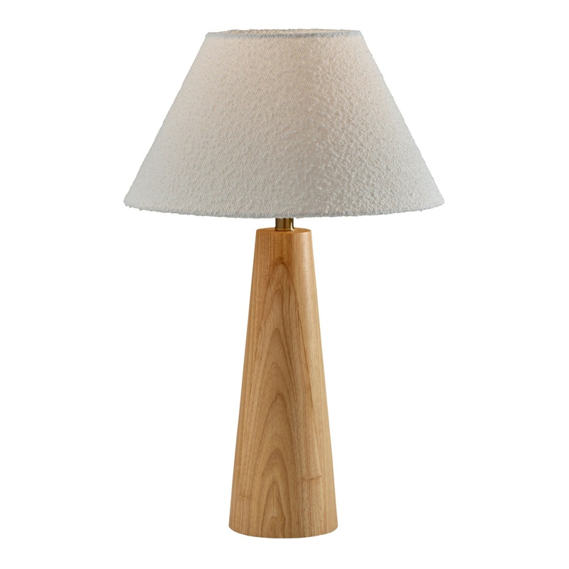 Brandon Natural Wood Tapered Table Lamp