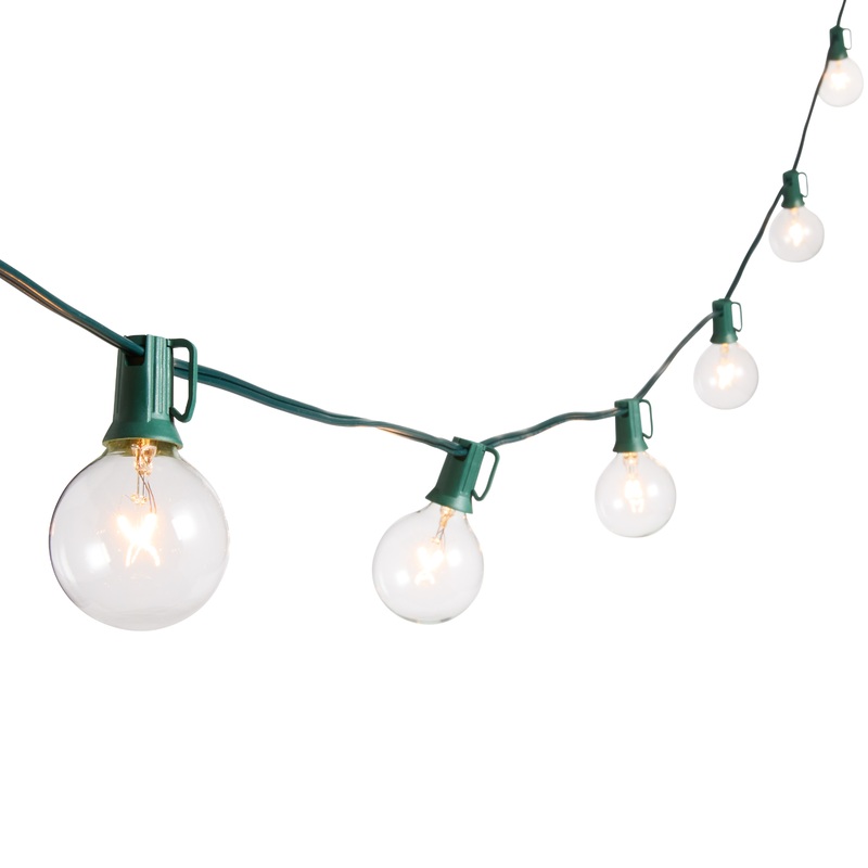 Clear Glass 30 Bulb String Lights