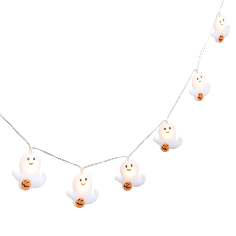 Halloween Friendly Ghost LED Battery Operated String Lights