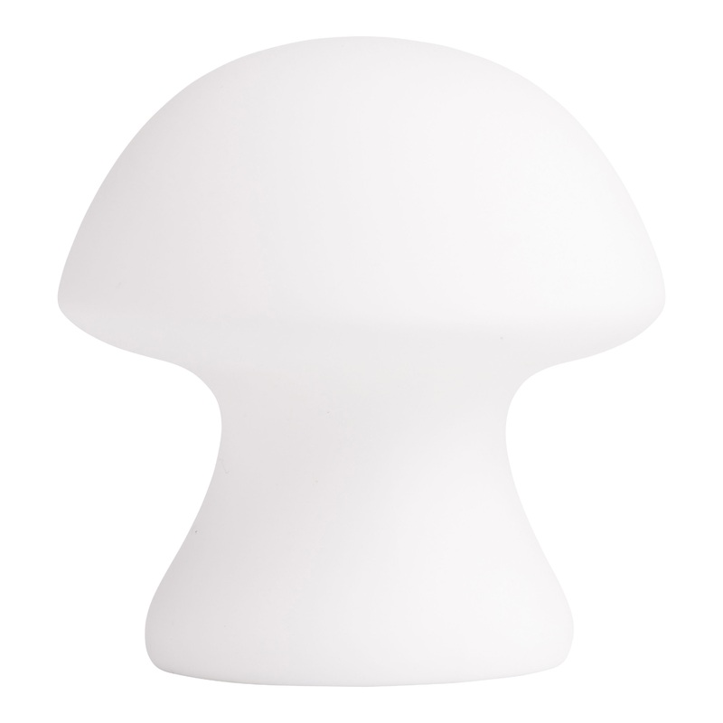 Kikkerland White Porcelain Mushroom LED Light
