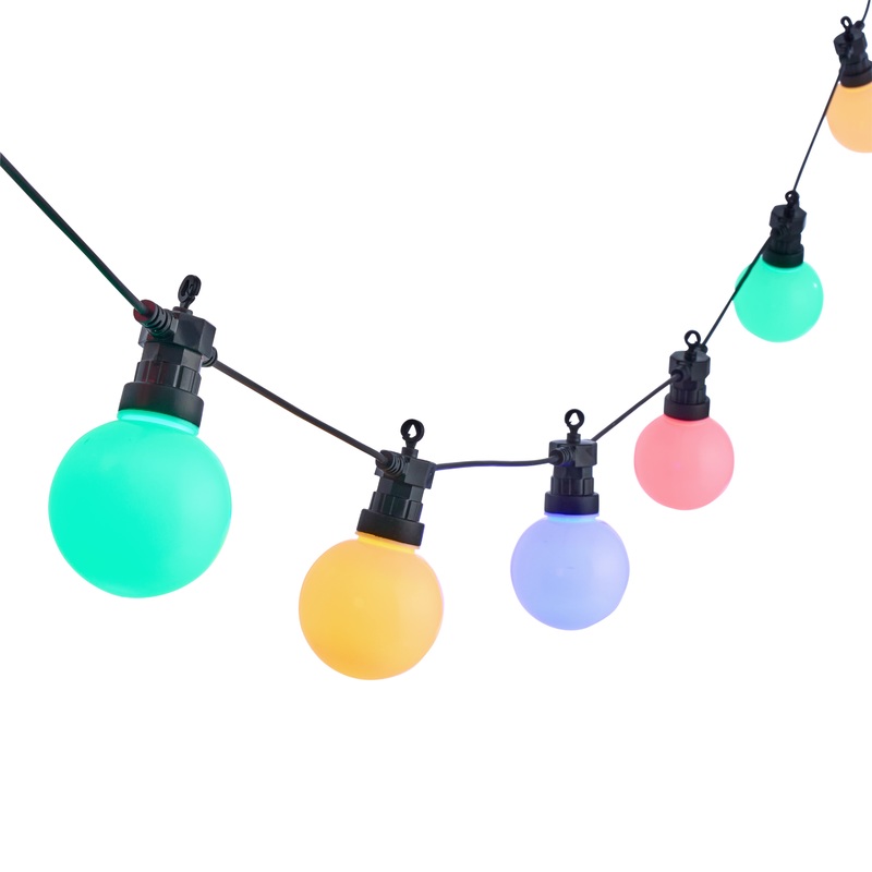 Pastel Multicolor Globe Battery Operated String Lights