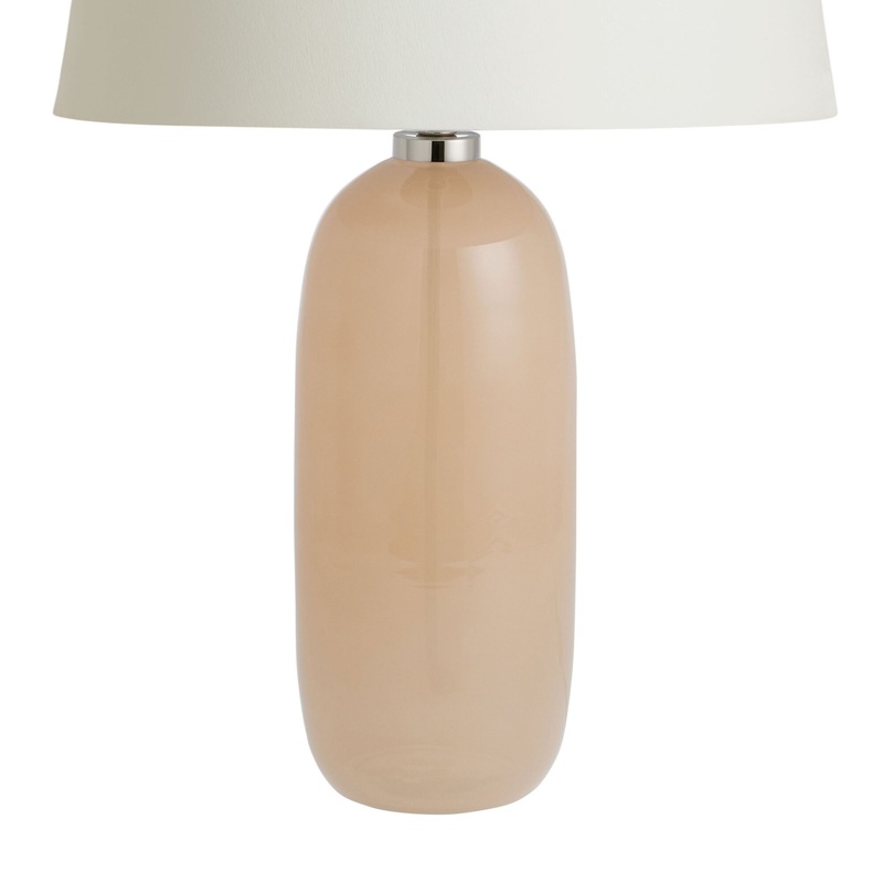 Phoebe Blush Blown Art Glass Table Lamp Base