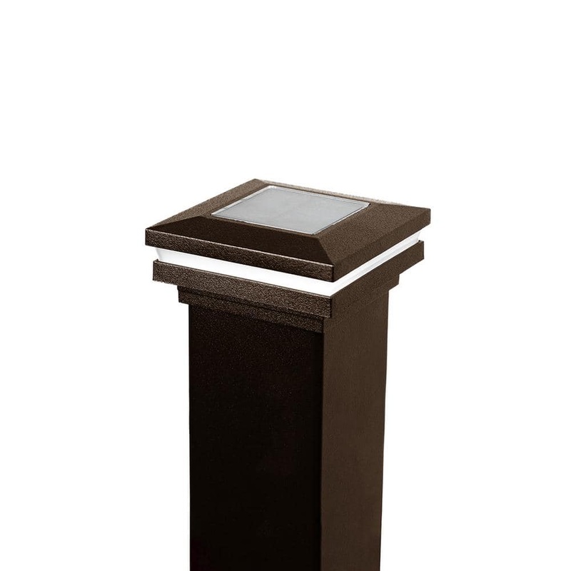 Aria Railing Bronze Integrated LED Solar Deck Rail Light LSO45310BZ