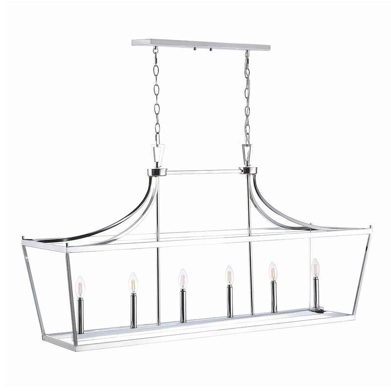 Aroris Metal Pagoda 6 Light Pendant Lamp