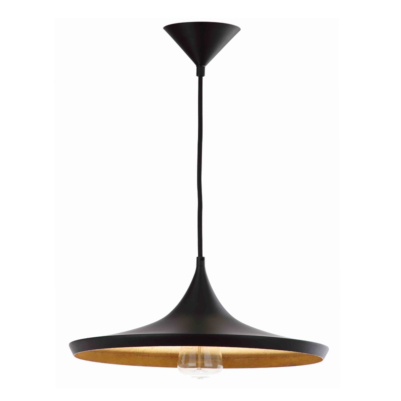 Bowman Black And Gold Metal Pendant Lamp