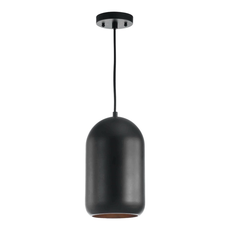 Carisir Black Metal Dome Pendant Lamp