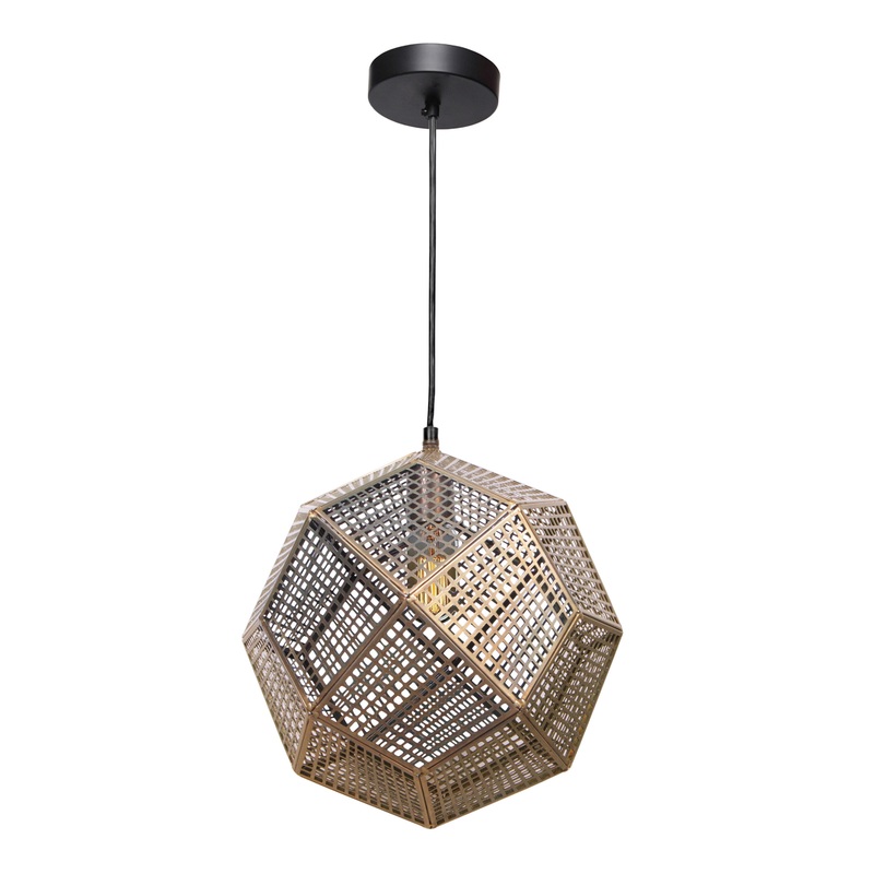Dominic Brass Geometric Chandelier