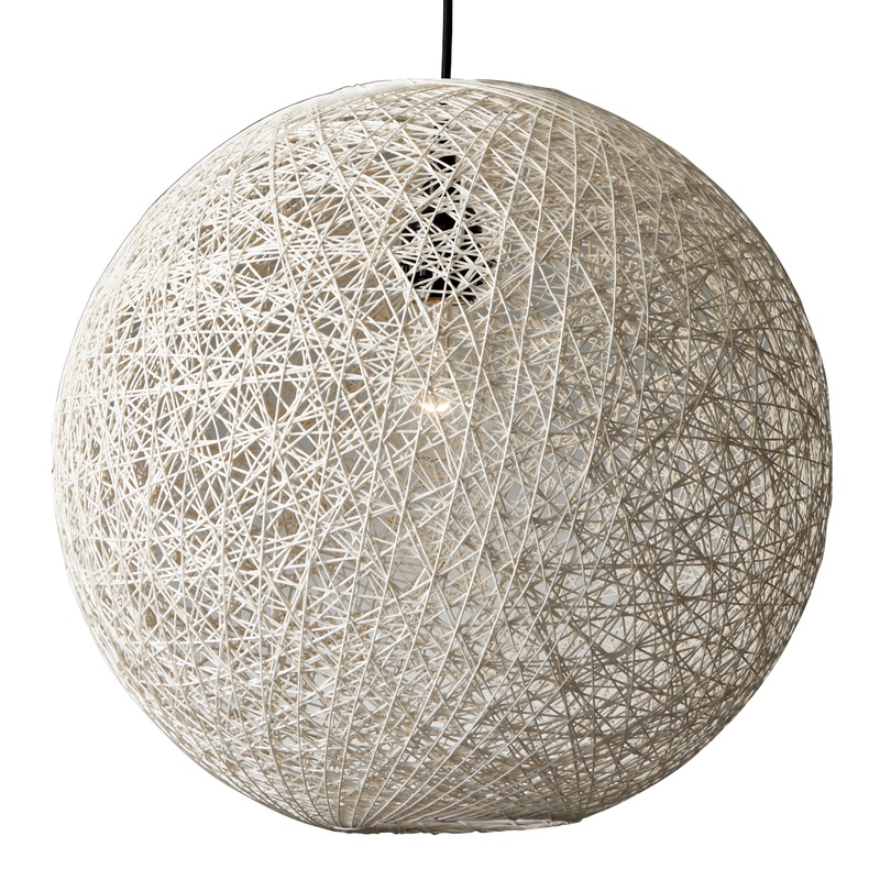 Havana Cream Rattan Orb Pendant Lamp