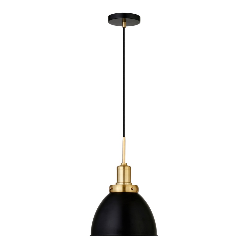Iris Brass And Metal Dome Pendant Lamp