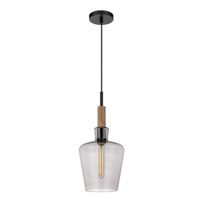 Leonie Smoked Glass Pendant Lamp