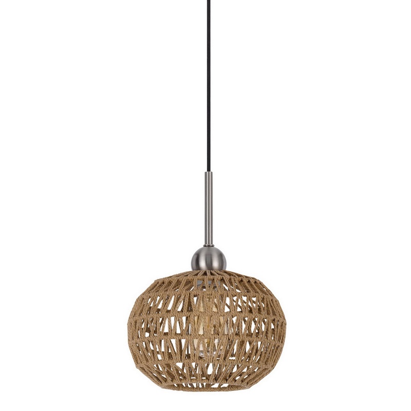 Malton Open Weave Rope Orb Pendant Lamp
