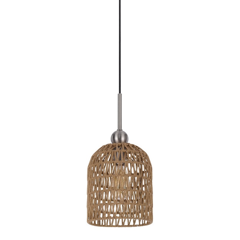 Ormond Open Weave Rope Bell Pendant Lamp