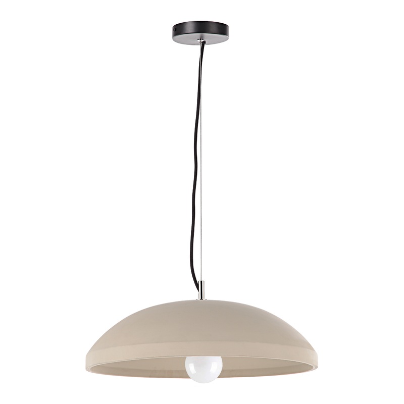 Scilla Beige Concrete Dome Pendant Lamp