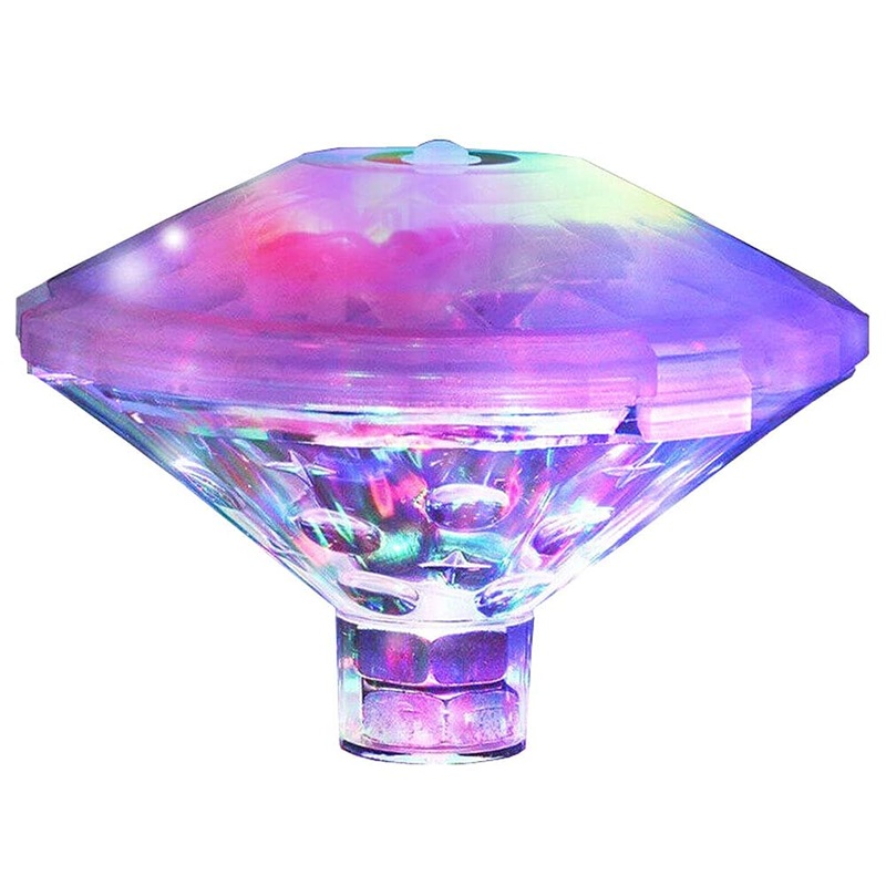 Caxmtu Floating Pool Led Tub Lights Lamp for Bath Disco Pond Swimming Pool Child Bath Toys 7 Modes Assorted Color Battery Operated