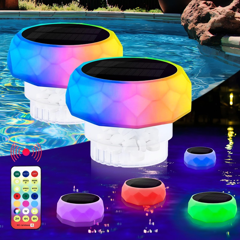 Ieilulu LED pool lighting with color change pool lighting underwater for swimming pools underwater light pool water parks used and pool pond fountain (2 pieces)