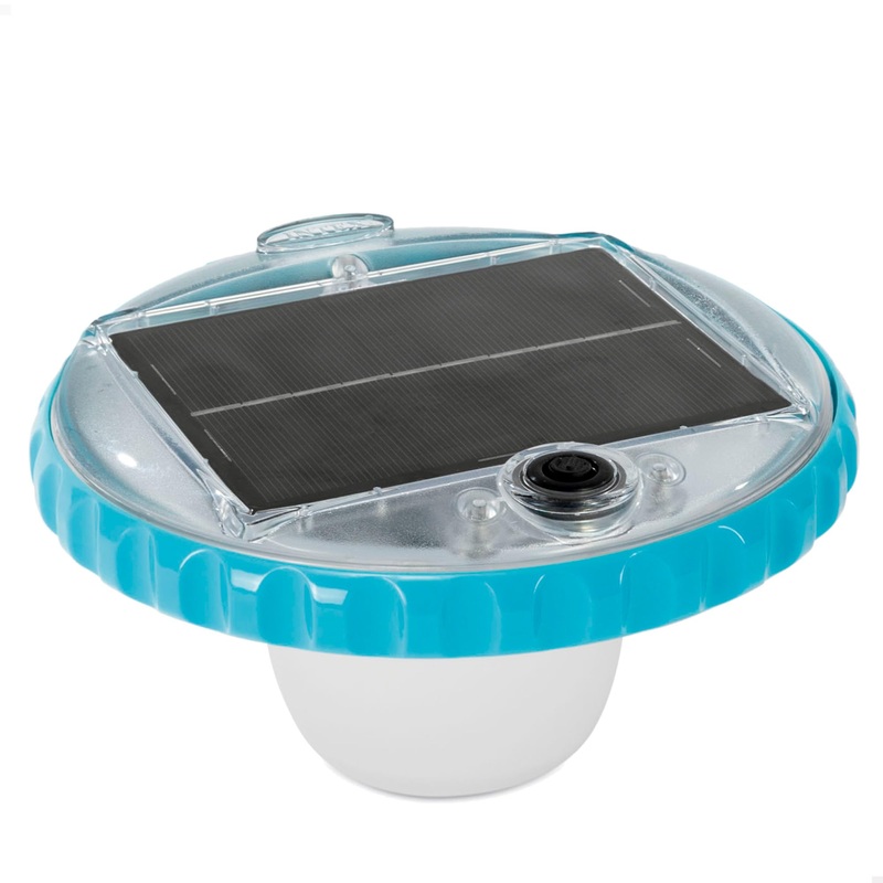 Intex Solar Powered LED Floating Pool Light – Solar Powered Flash Buoy – 2 Lighting Modes 28695 White Single