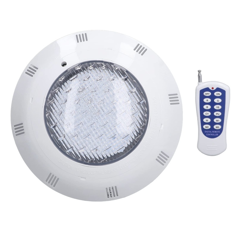 LED Inground Pool Light AC12V RGB Multi Color IP68 Waterproof LED Underwater Light with Remote Control High Brightness Submersible Pond Lamp for Swimming Pools Light Decoration (36W)