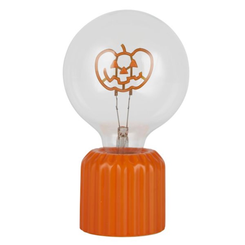 Orange Pumpkin Novelty Uplight, 8″