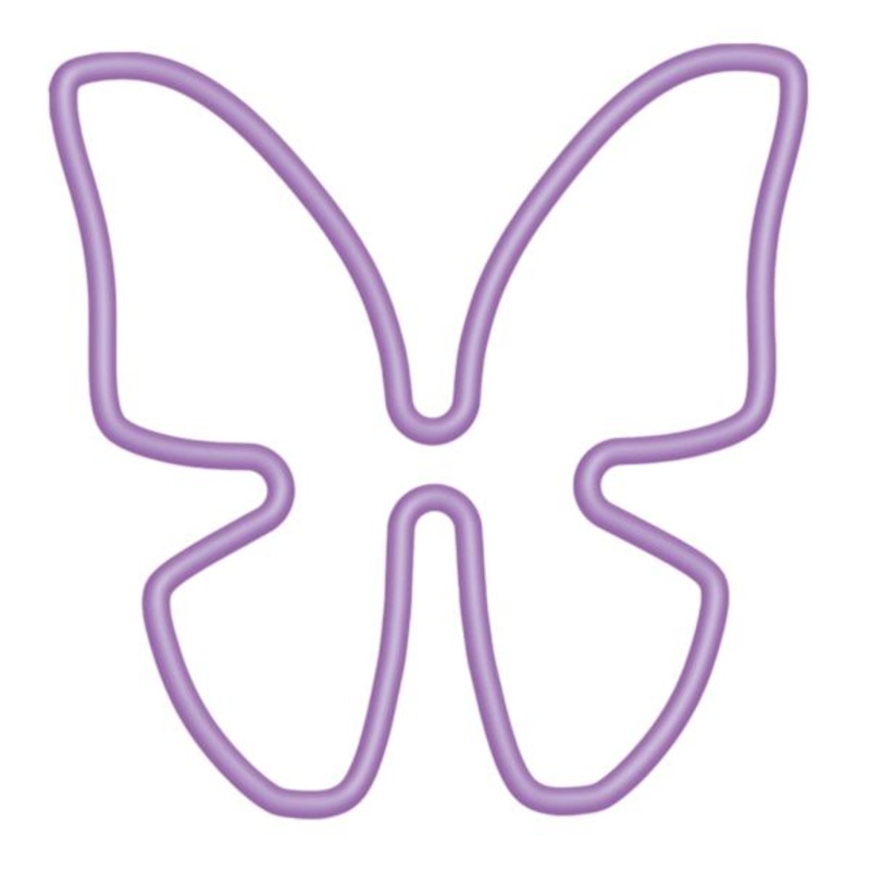 Purple Butterfly Wall Neon Sign, 11.3″