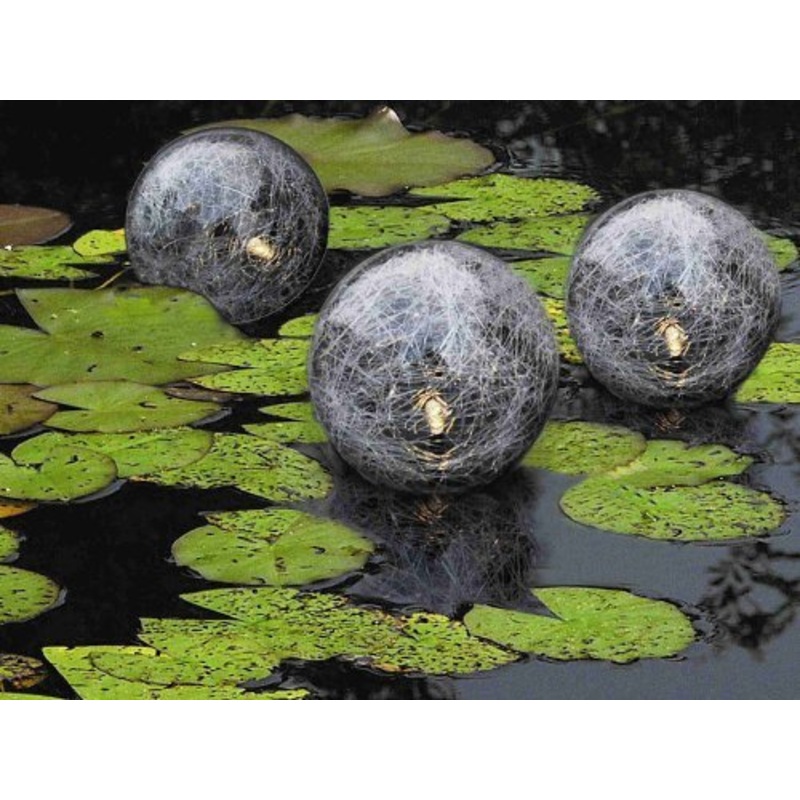 Spetebo floating LED solar balls made of glass – set of 3 – solar balls for pond lake etc.