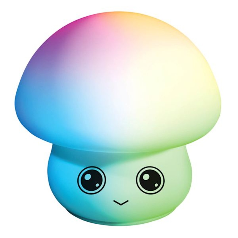 Squishy LED Mushroom Light, 6″