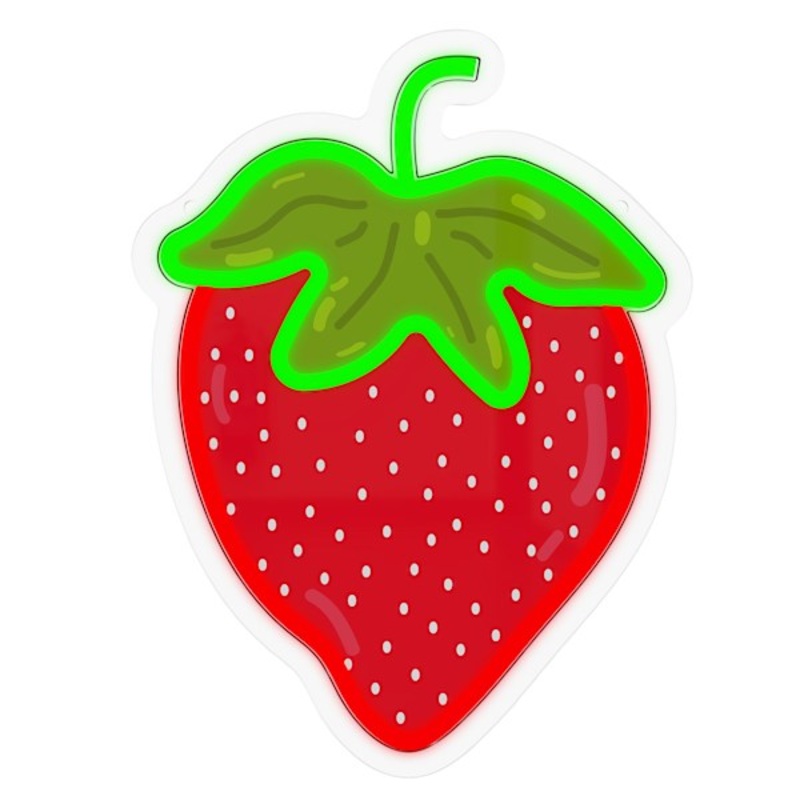 Strawberry Neon Wall Sign, 12″