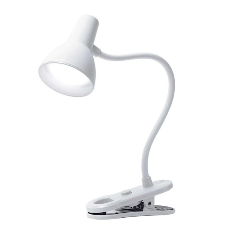 White LED Clip-On Task Lamp, 5″
