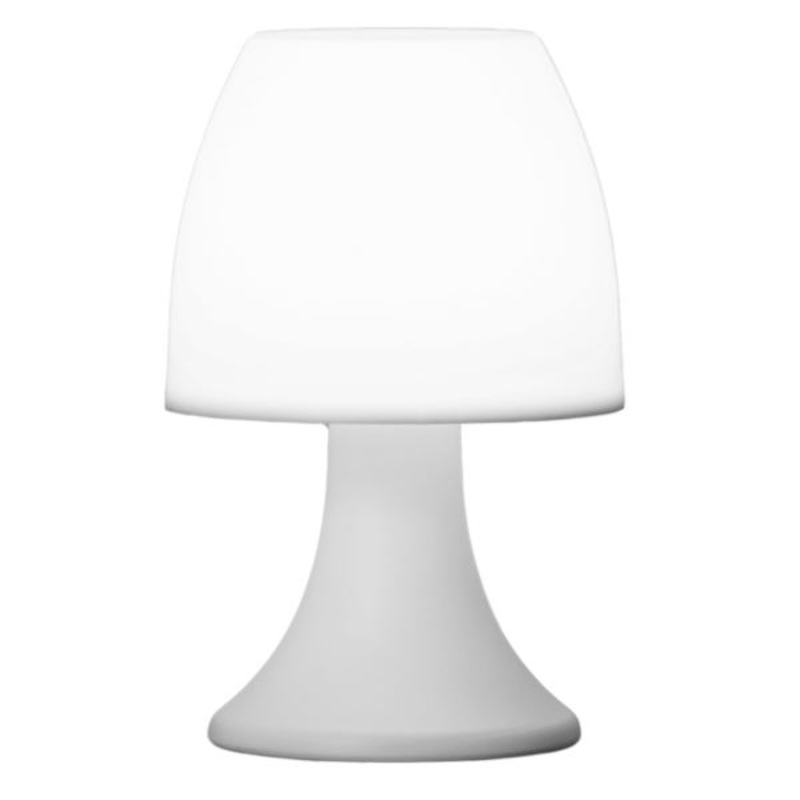 White Mini Mushroom Lamp, 7.8″
