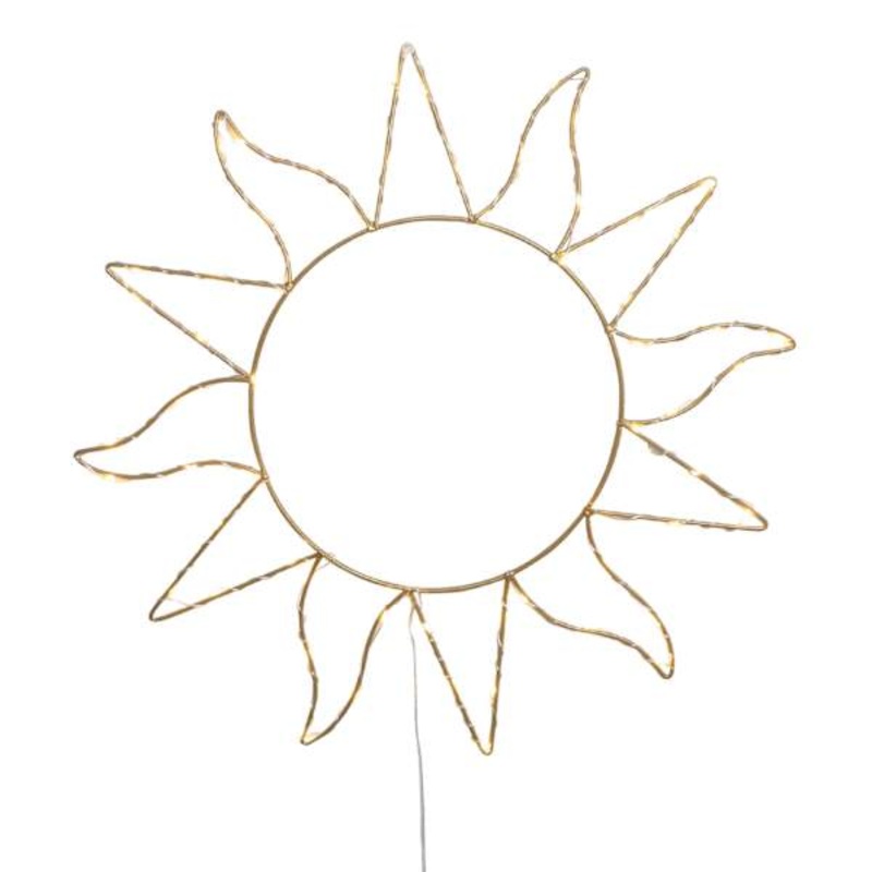 Wire Sun Wall Sign, 16″