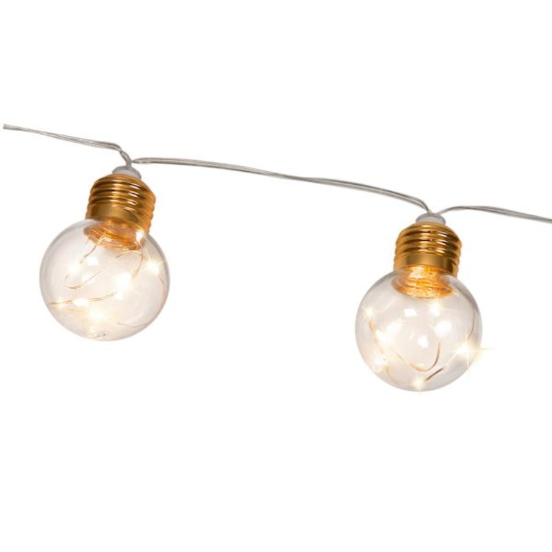 10-Count Fairy Globe String Lights, 8.5′
