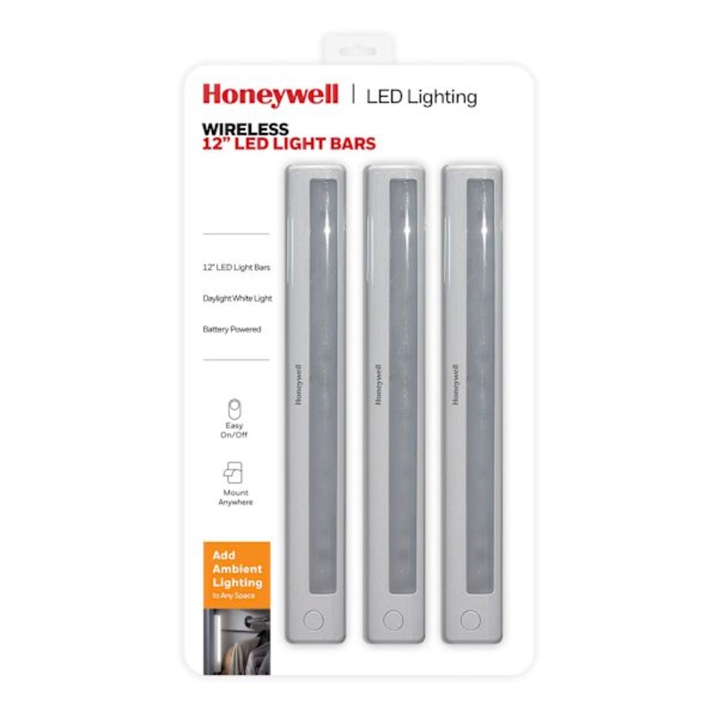 3-Pack Push LED Light Bars, 12″