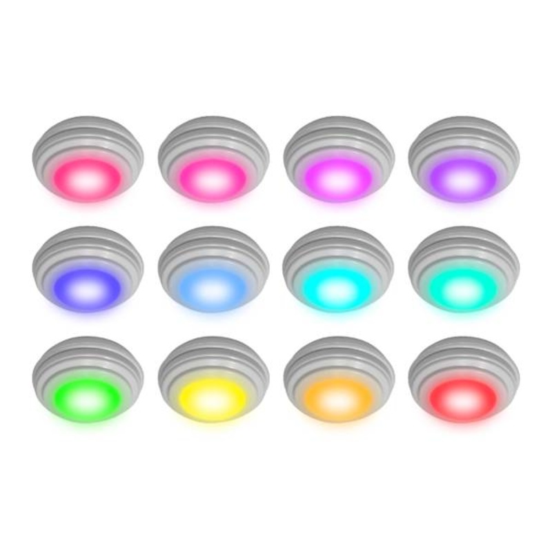 7-Pack Innovibe LED Puck Lights Set