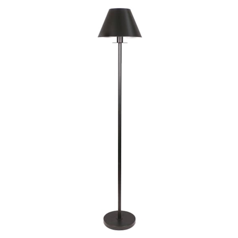 Black Metal Floor Lamp, 63″