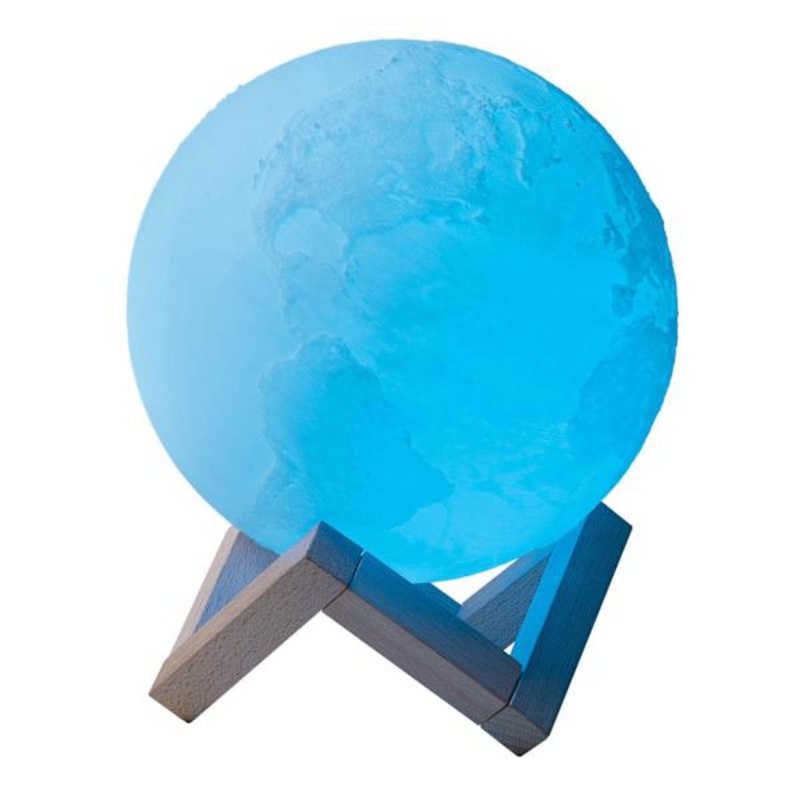 Blue LED 3D Earth Light, 6.5″