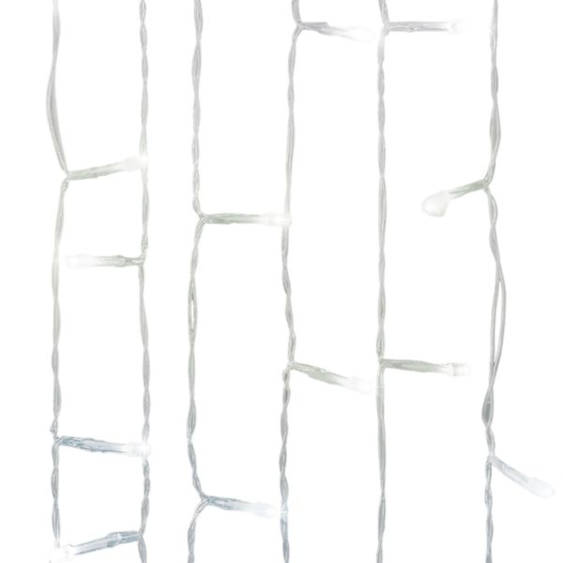 Clear White LED Curtain String Lights