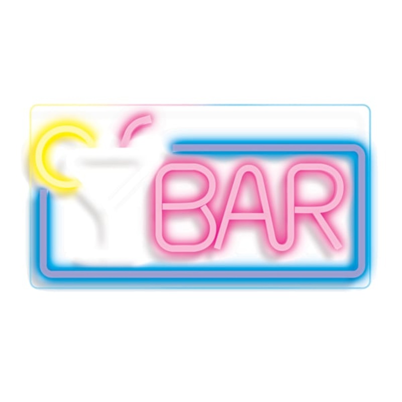 Cocktail Bar Acrylic Neon Sign, 12″