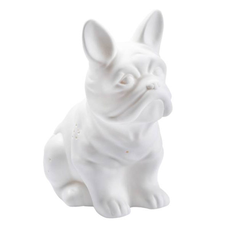 Frenchie Dog Ceramic LED Lamp