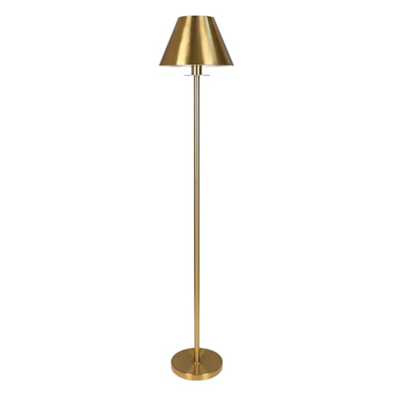 Gold Metal Floor Lamp, 63″